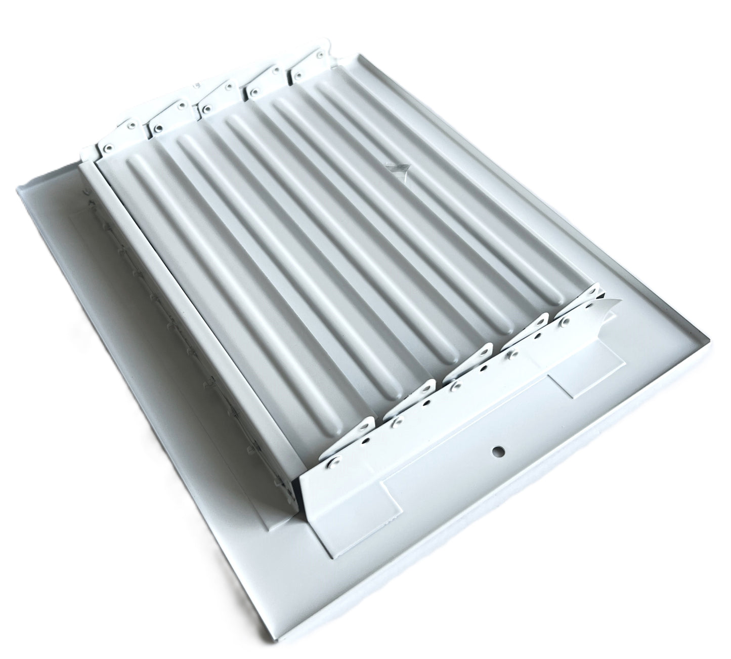 8" x 6" Adjustable Blade Sidewall Ceiling Register Vent Cover Diffuser Heavy Duty Stamped Steel (Outside Dimension 10" x 8")