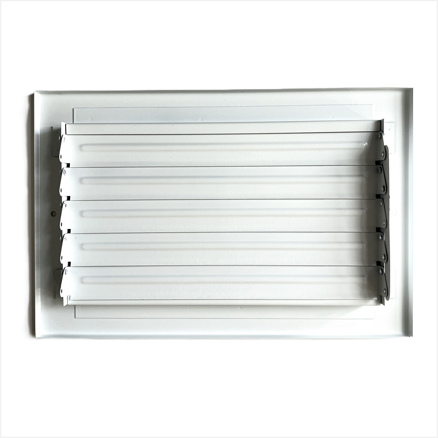 12"x 6" (Duct Opening Size) 2-Way Stamped Face Steel Ceiling/sidewall Air Supply Register - Vent Cover - Actual Outside Dimension 13.75" X 7.75"