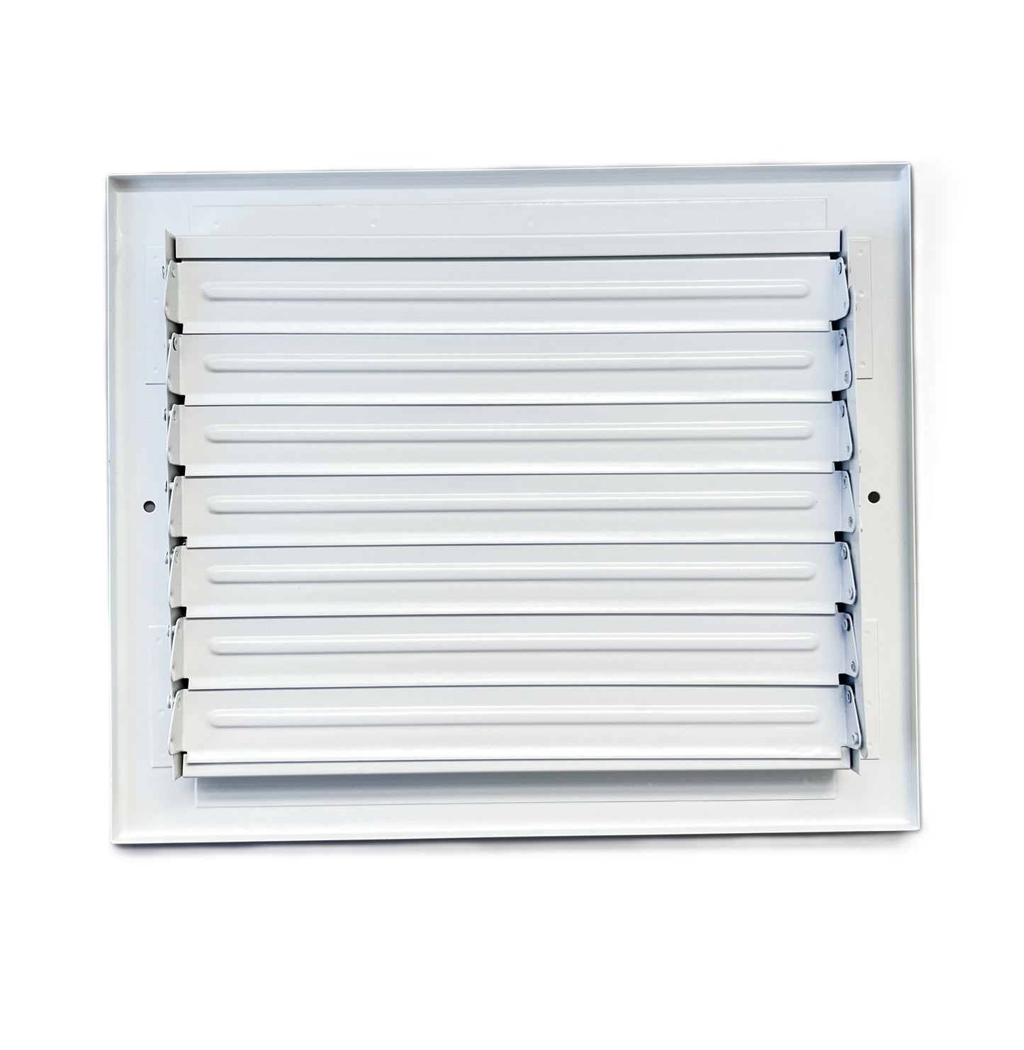 8"x 8" (Duct Opening Size) 3-Way Stamped Face Steel Ceiling/sidewall Air Supply Register - Vent Cover - Actual Outside Dimension 9.75" X 9.75"