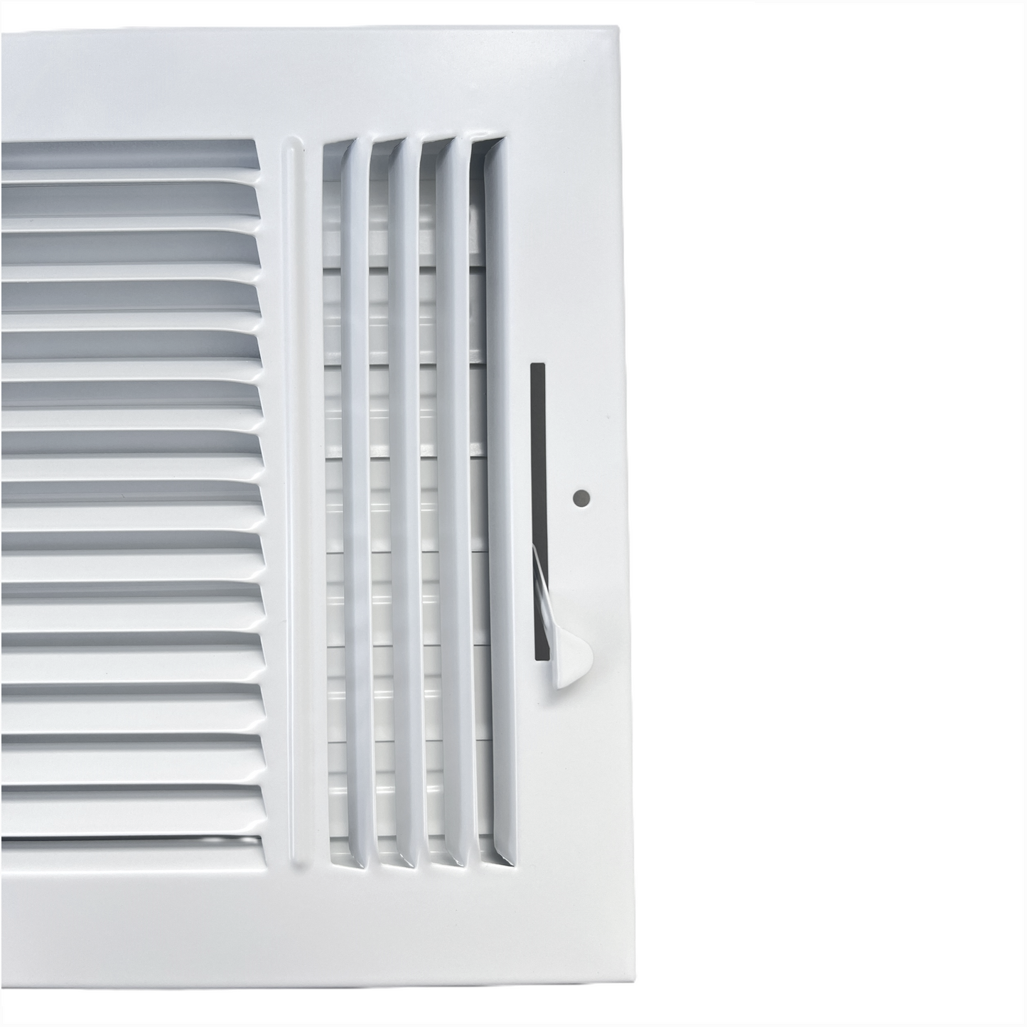 8"x 8" (Duct Opening Size) 3-Way Stamped Face Steel Ceiling/sidewall Air Supply Register - Vent Cover - Actual Outside Dimension 9.75" X 9.75"