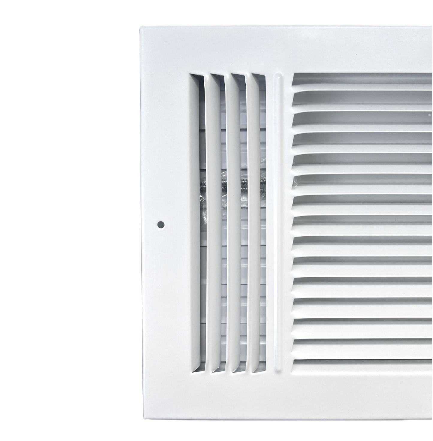 8"x 8" (Duct Opening Size) 3-Way Stamped Face Steel Ceiling/sidewall Air Supply Register - Vent Cover - Actual Outside Dimension 9.75" X 9.75"