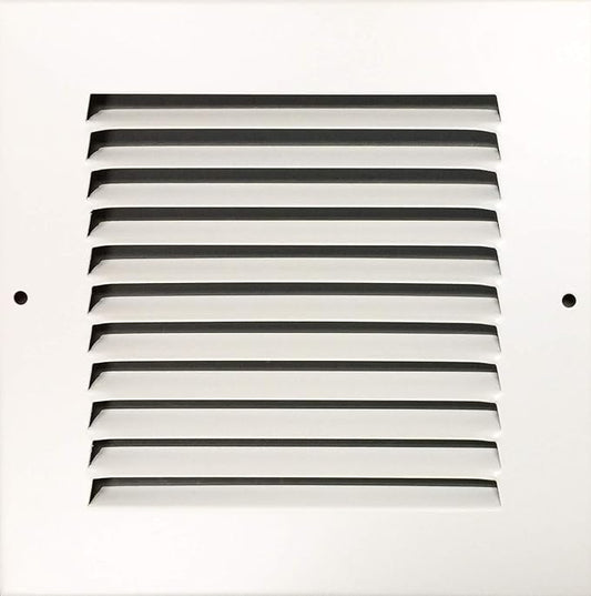 6"x6" Stamped Face Steel Return Grille Vent Cover White Poweder Coating Without Frame Outside Dimension 7.75"x7.75"