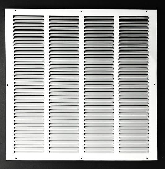 20"x20" Stamped Face Steel Return Grille Vent Cover White Poweder Coating Without Frame Outside Dimension 21.75"x21.75"