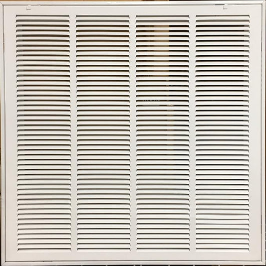 24"x24" Stamped Face Steel Filter Return Grille Vent Cover White Poweder Coating with Frame Outside Dimension 26.6"x26.6"