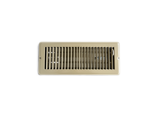 Kompell Aire RV and Home Brown Stamped Steel Floor Diffuser/Register with Damper 12" X 4" (Duct Opening Size) Outside Dimension 13.5"x 5.5"