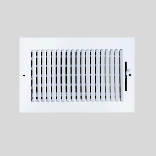 8"x 4" (Duct Opening Size) 1-Way Stamped Face Steel Ceiling/sidewall Air Supply Register - Vent Cover - Actual Outside Dimension 9.75" X 5.75"